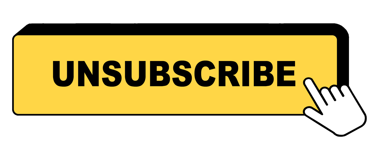 Unsubscribe Black Glossy Mug (Yellow Logo)